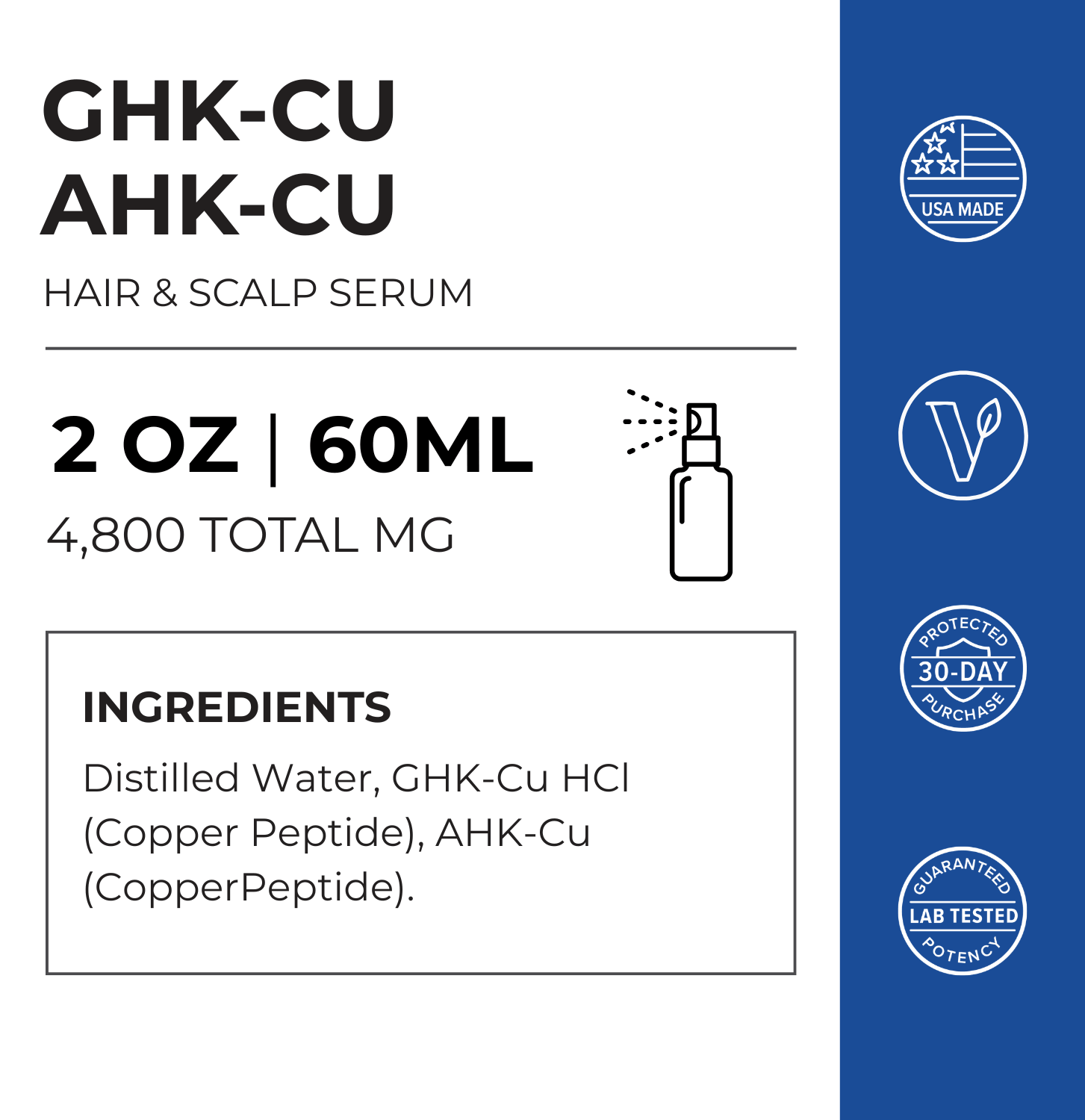 AHK-CU + GHK-CU Hair Serum Pro