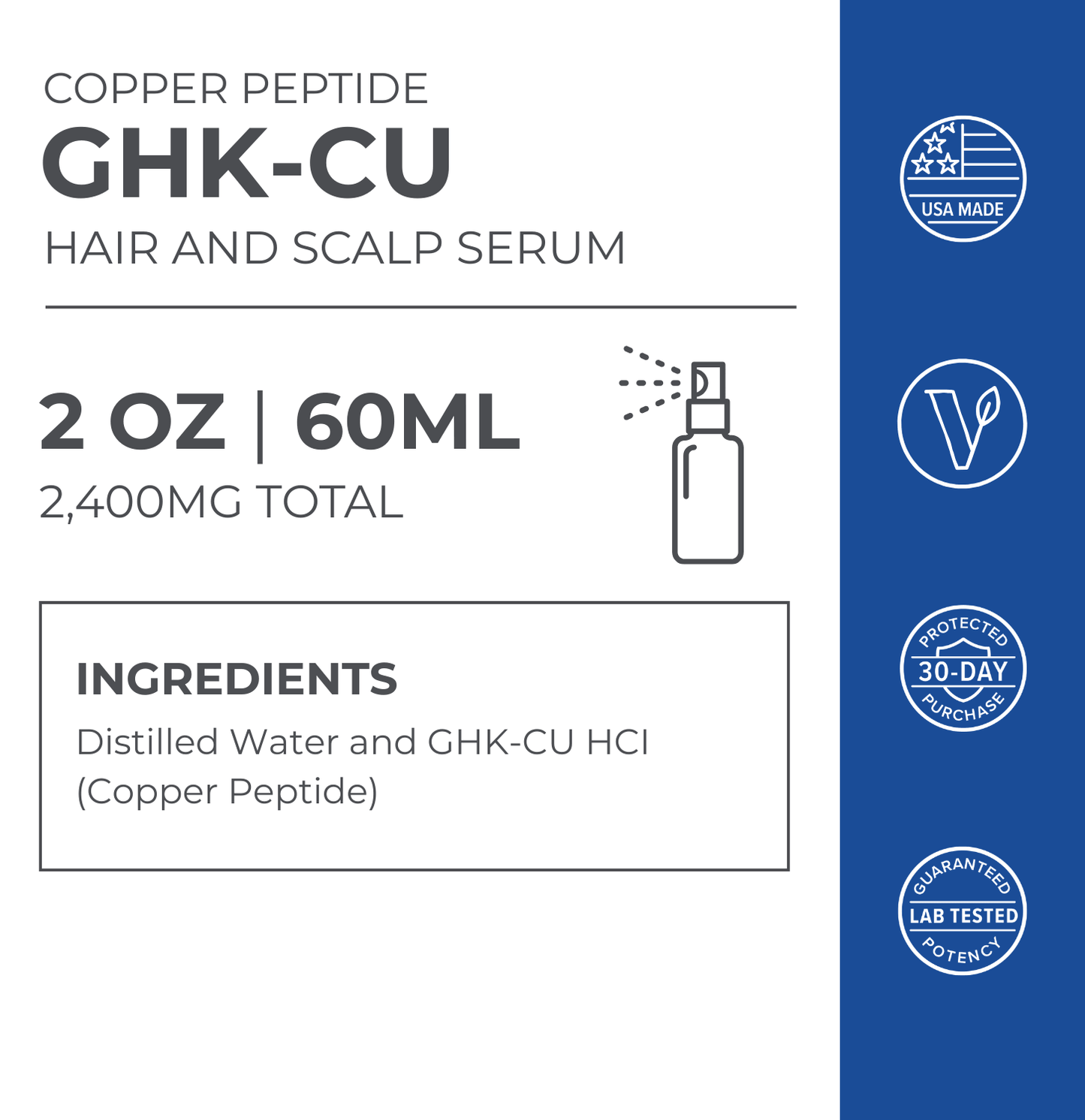 GHK-Cu Copper Peptide Hair & Scalp Serum